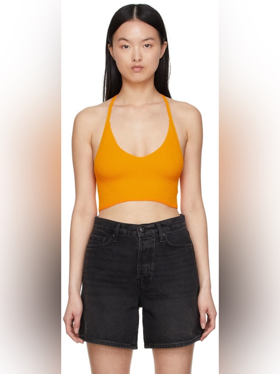 rag & bone Tops - Rag and bone cotton orange tank top